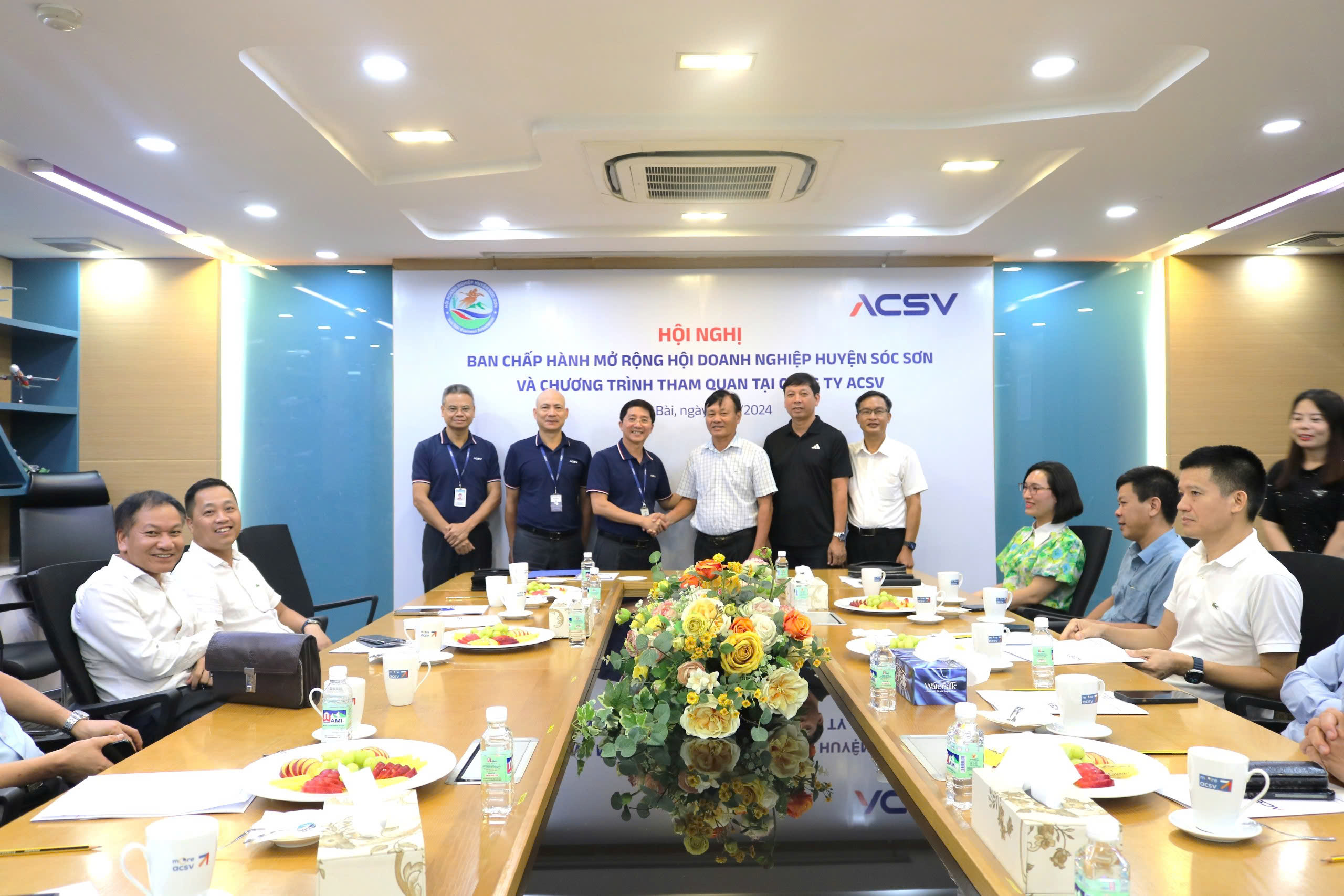 CHƯƠNG TRÌNH HỌP BCH MỞ RỘNG HDN HUYỆN SÓC SƠN VÀ THAM QUAN TẠI CÔNG TY ACSV