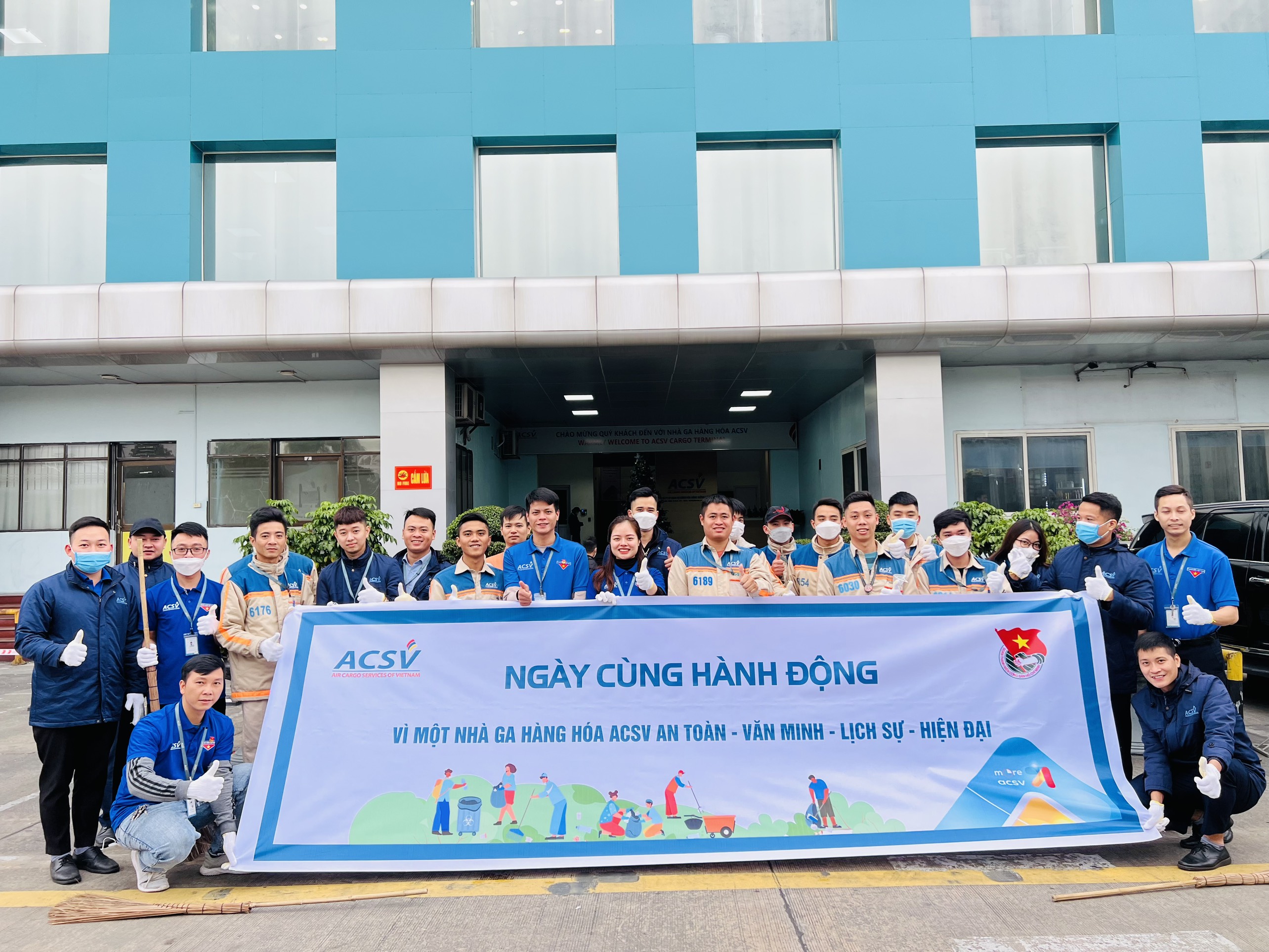 ĐOÀN THANH NIÊN CƠ SỞ ACSV RA QUÂN HƯỞNG ỨNG “NGÀY THANH NIÊN CÙNG HÀNH ĐỘNG NĂM 2022”